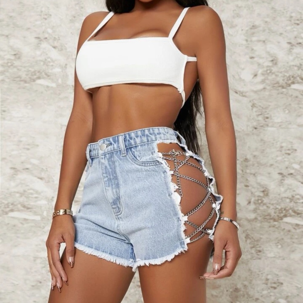 Brand new with tag SHEIN denim shorts. Size 27